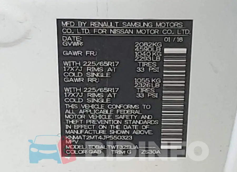 KNMAT2MT4JP550323 Photo# 10