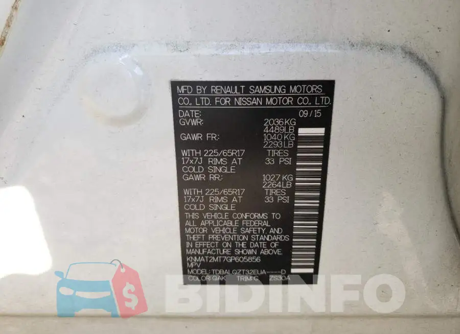 KNMAT2MT7GP605856 Photo# 10