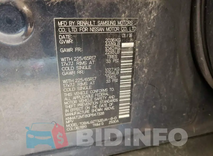 KNMAT2MT8GP647338 Photo# 10