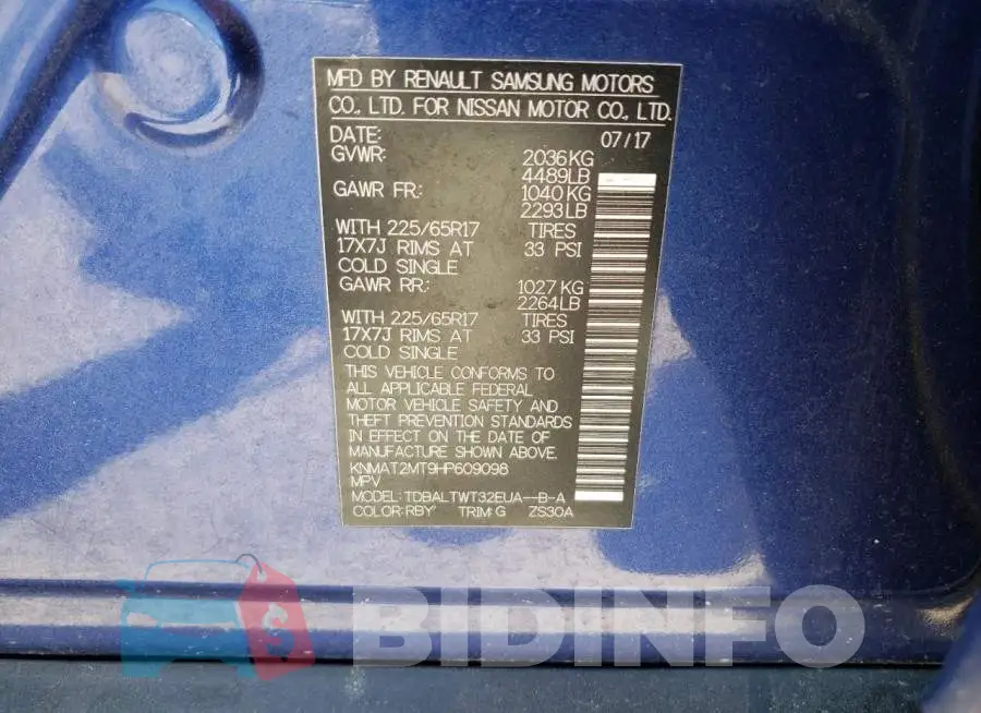 KNMAT2MT9HP609098 Photo# 10
