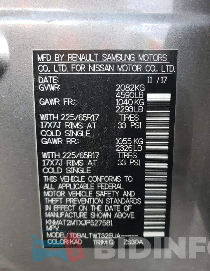 KNMAT2MTXJP527581 Photo# 10