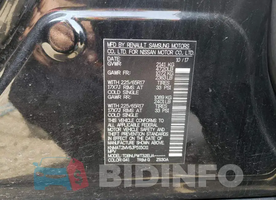 KNMAT2MV6JP515011 Photo# 10