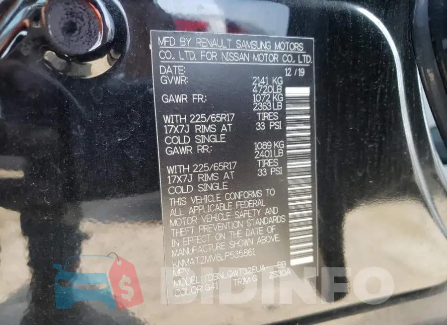 KNMAT2MV6LP535861 Photo# 10
