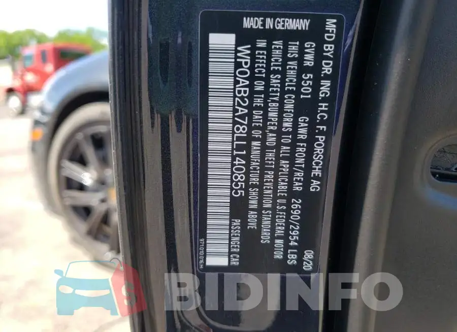 WP0AB2A78LL140855 Photo# 10