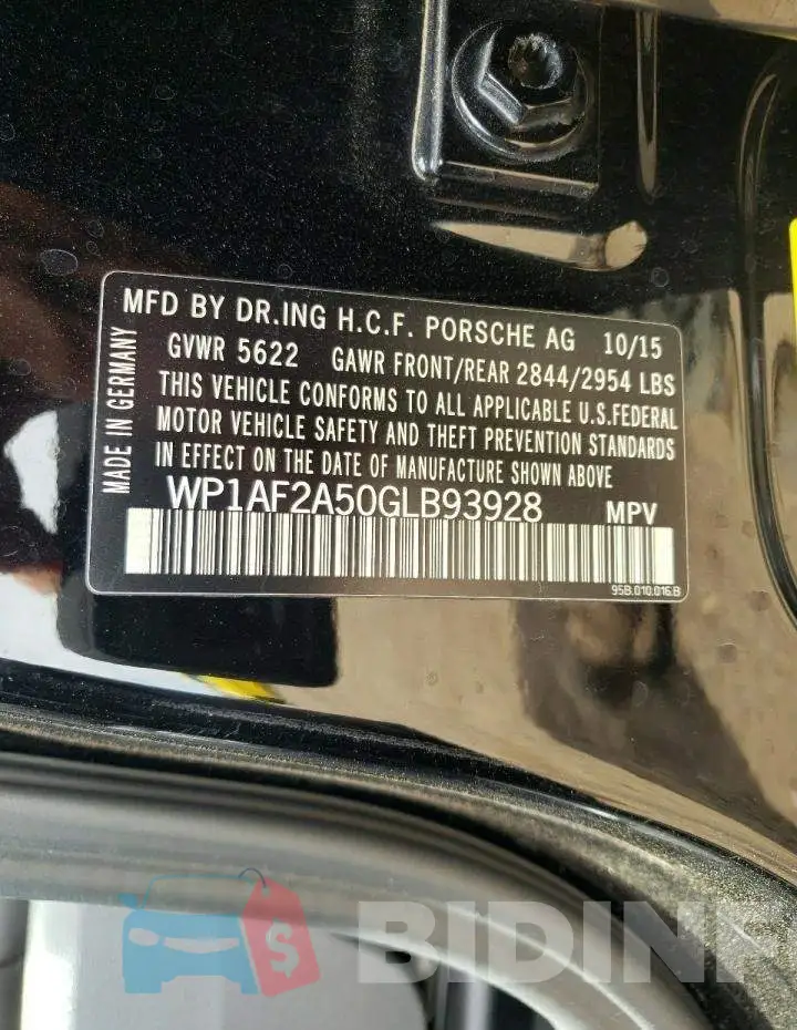 WP1AF2A50GLB93928 Photo# 10