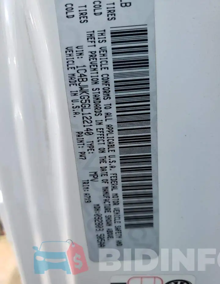 1C4BJWKG5GL122140 Photo# 10