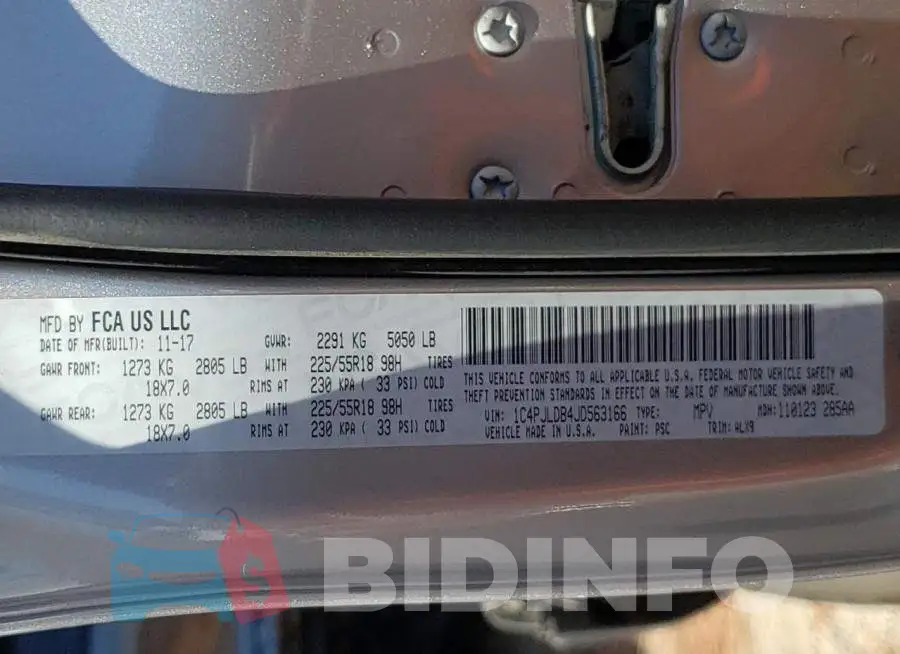 1C4PJLDB4JD563166 Photo# 10