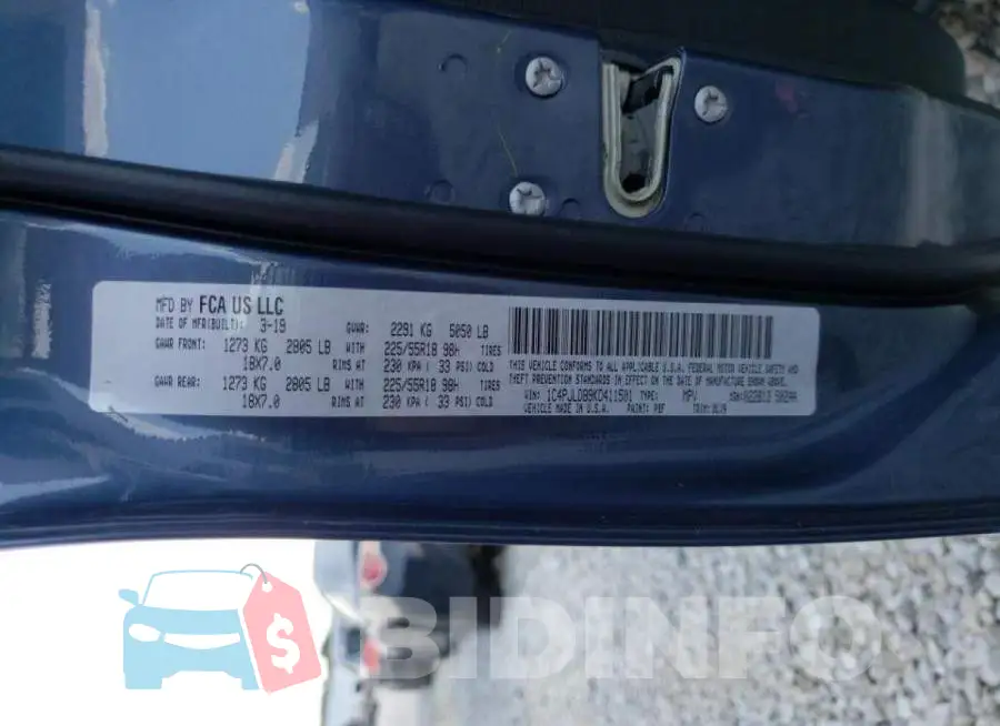 1C4PJLDB9KD411501 Photo# 10