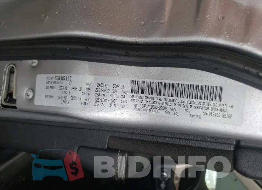 1C4PJMCB5HW622599 Photo# 10