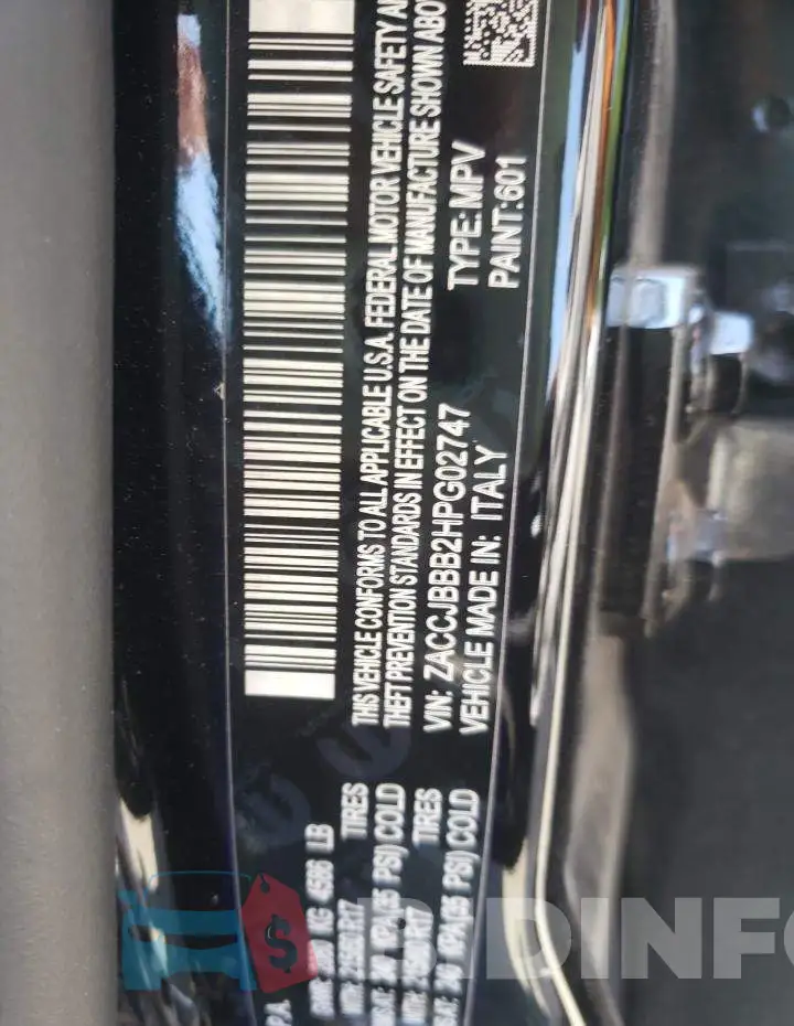 ZACCJBBB2HPG02747 Photo# 10