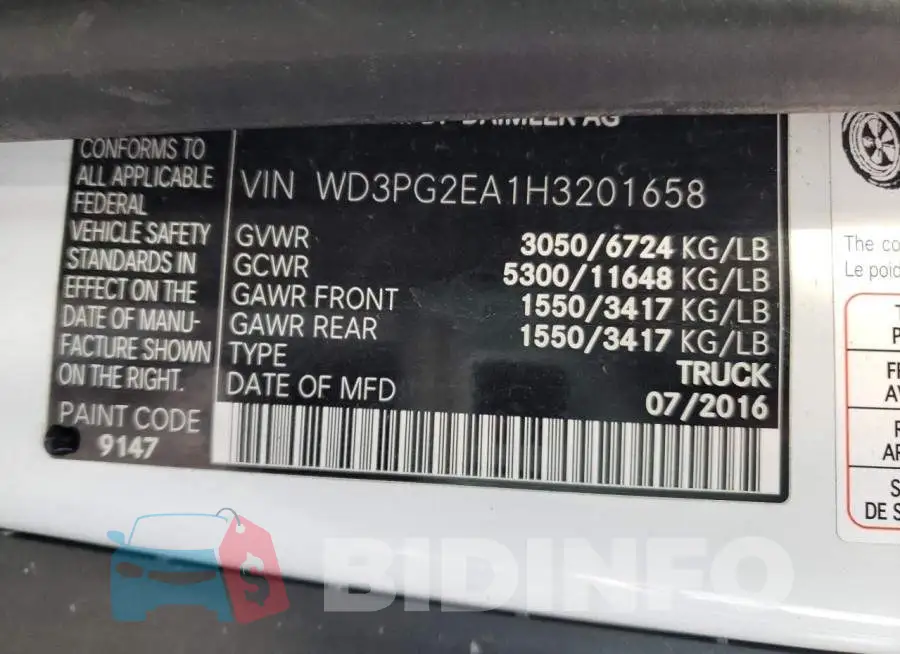 WD3PG2EA1H3201658 Photo# 10