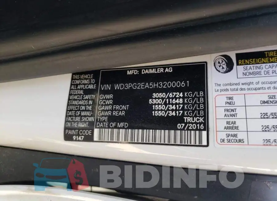WD3PG2EA5H3200061 Photo# 10