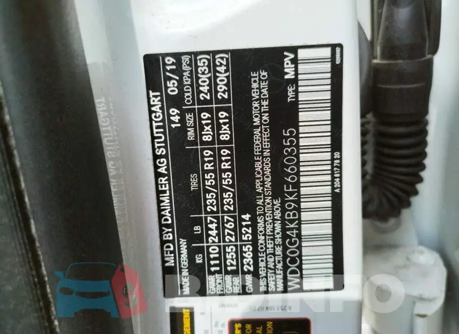 WDC0G4KB9KF660355 Photo# 10