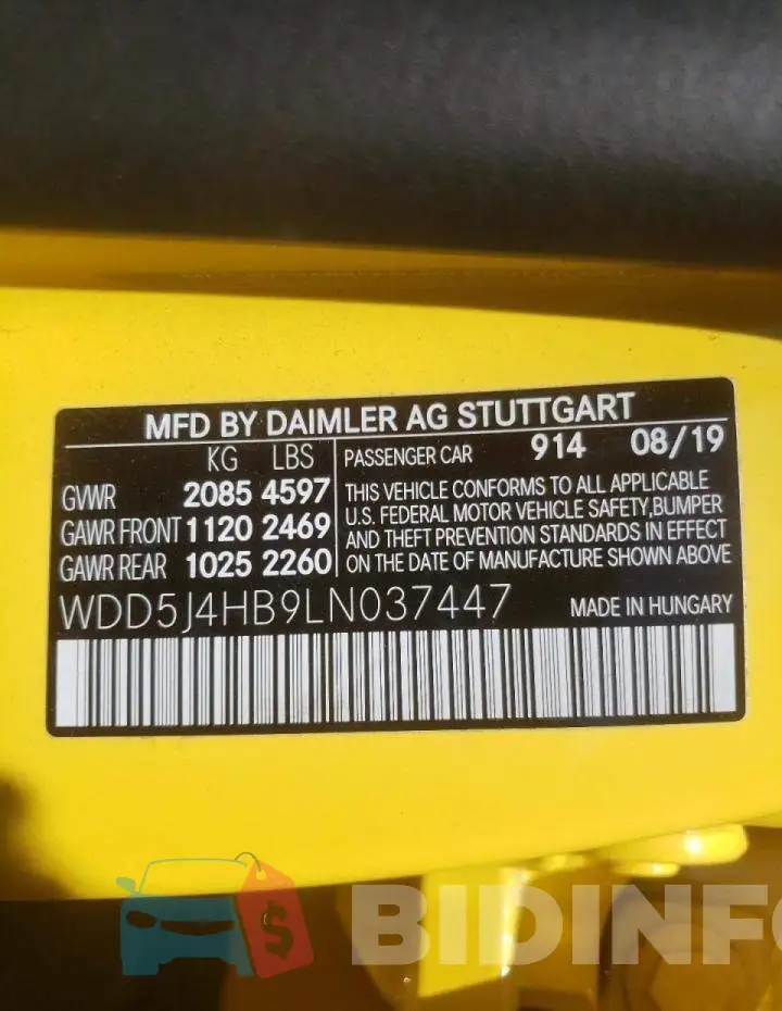 WDD5J4HB9LN037447 Photo# 10