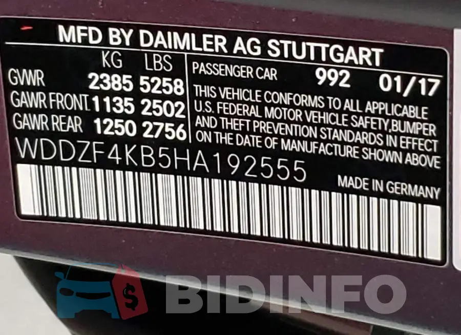 WDDZF4KB5HA192555 Photo# 10