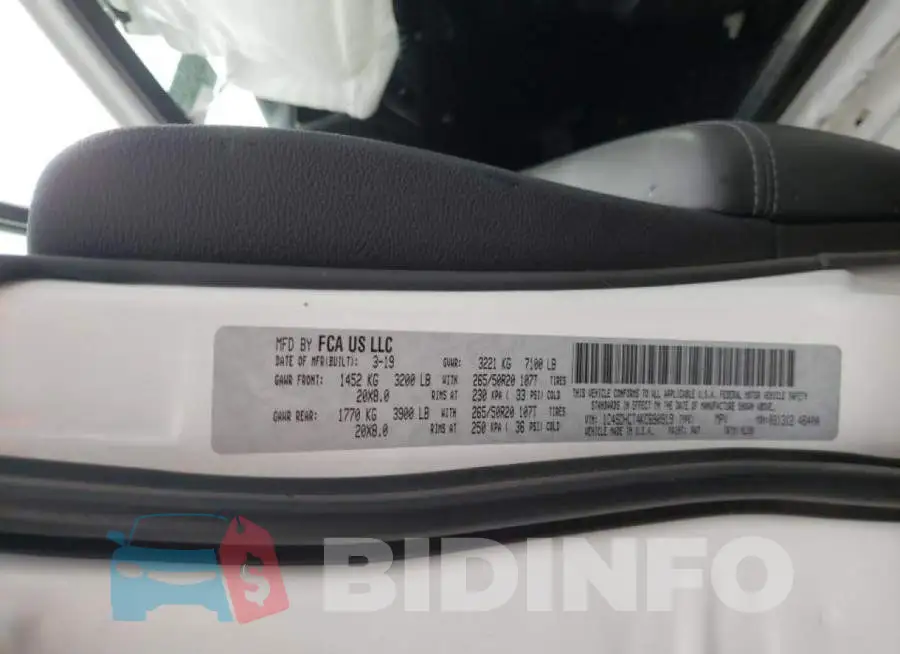 1C4SDHCT4KC690919 Photo# 10