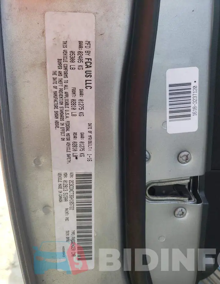 2C3CDXCT3GH185722 Photo# 10