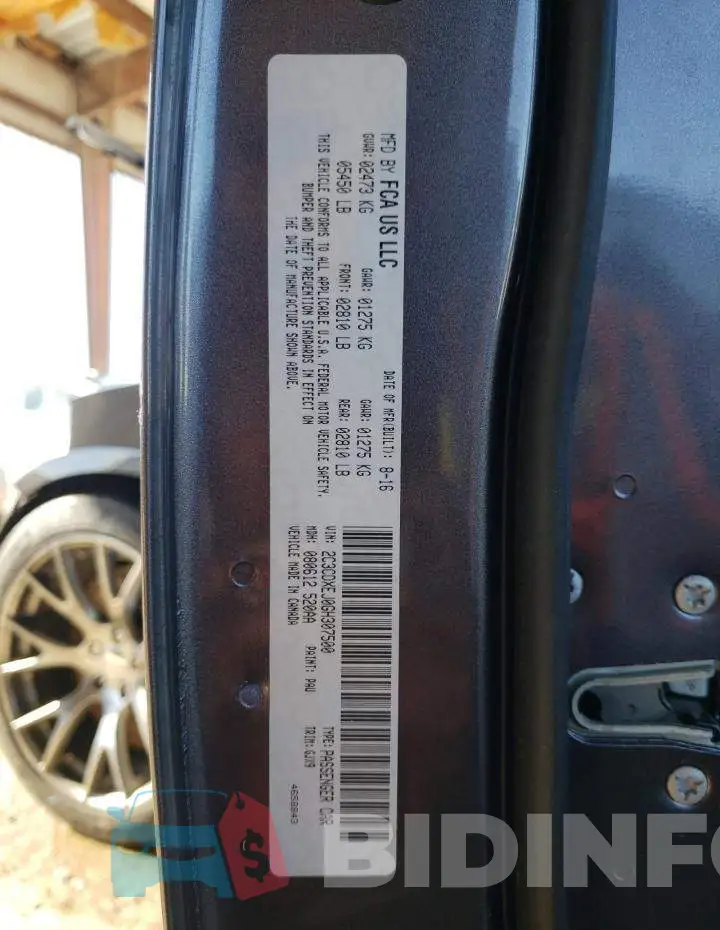2C3CDXEJ0GH307500 Photo# 10