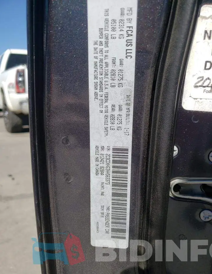 2C3CDXHG3HH563373 Photo# 10
