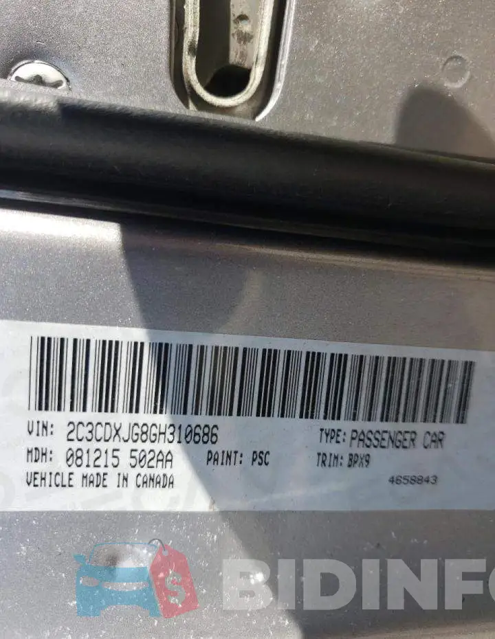2C3CDXJG8GH310686 Photo# 10