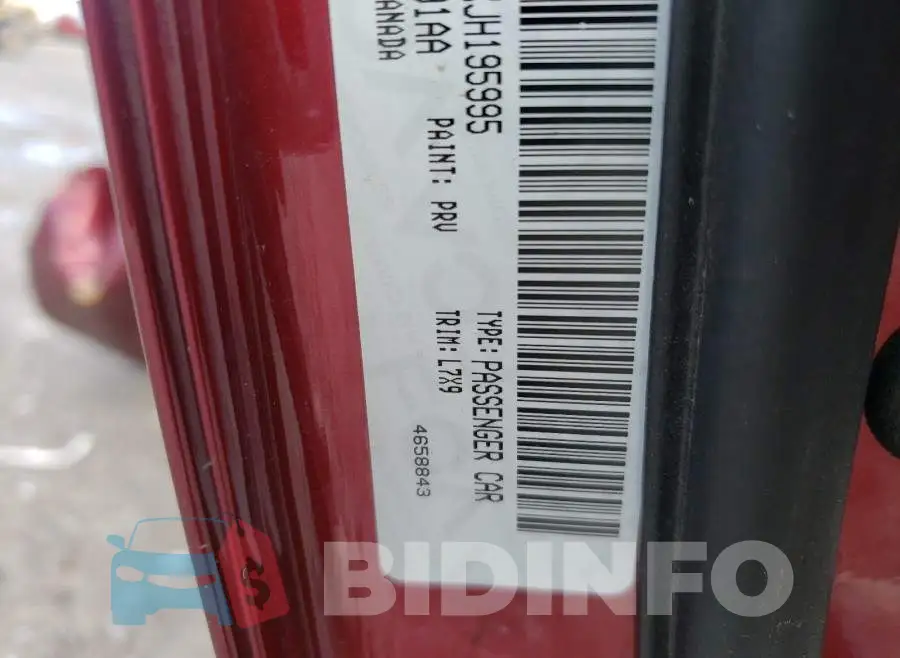 2C3CDZAGXJH195995 Photo# 10