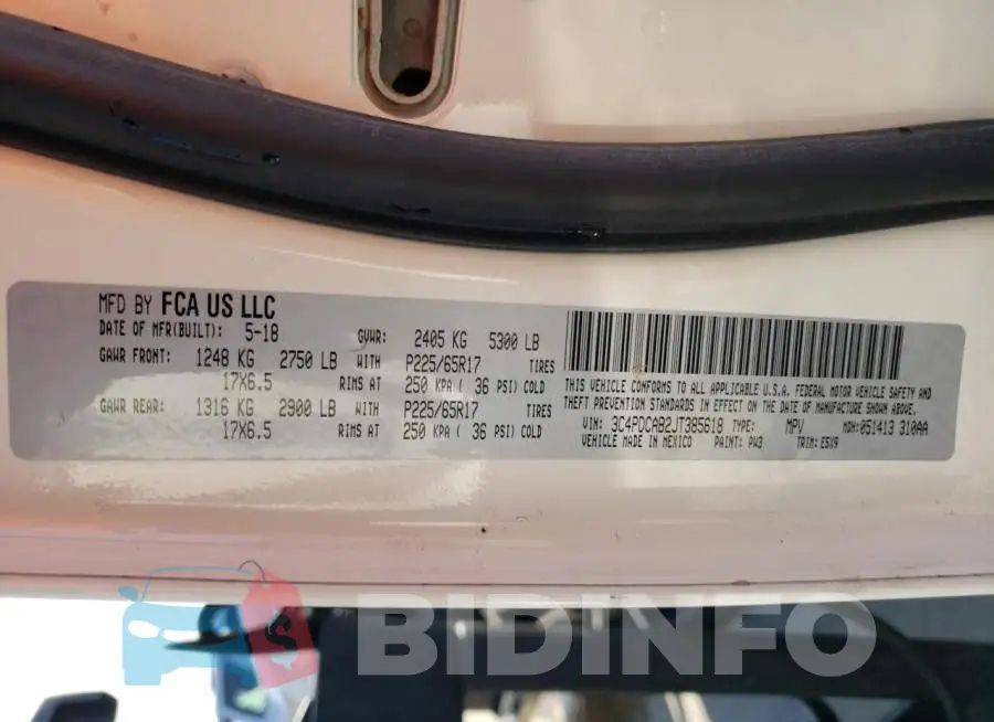 3C4PDCAB2JT385618 Photo# 10