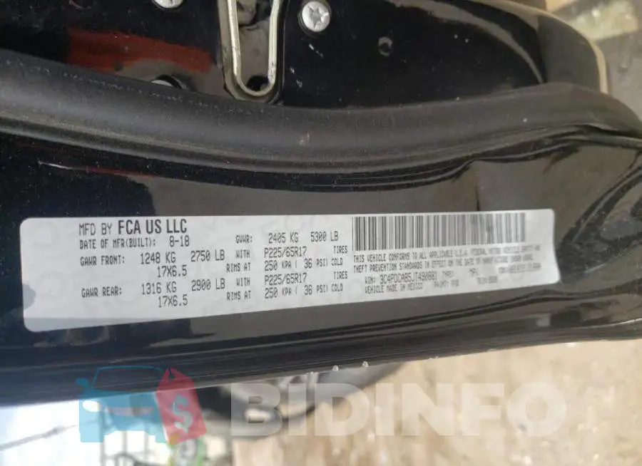 3C4PDCAB5JT490881 Photo# 10