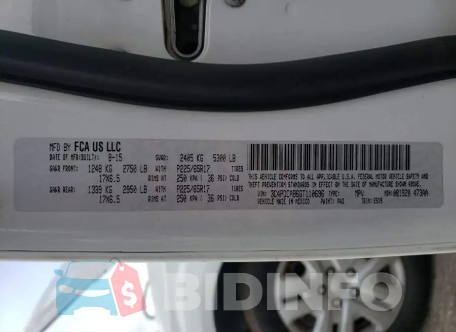 3C4PDCAB6GT110696 Photo# 10