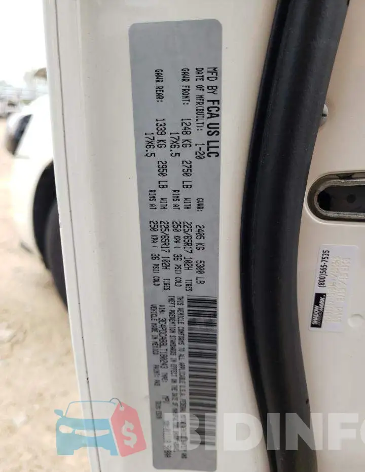3C4PDCAB8LT180243 Photo# 10