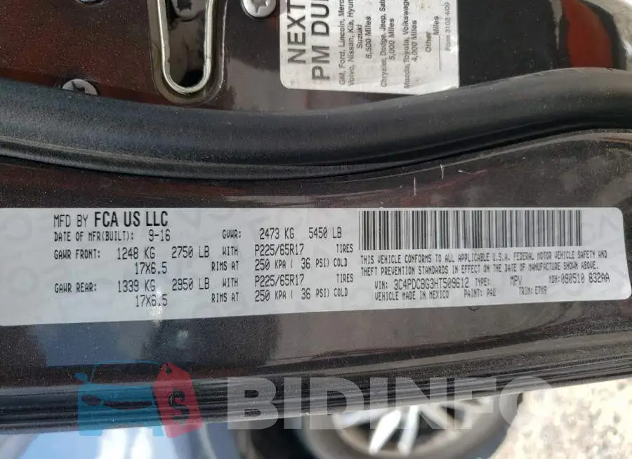 3C4PDCBG3HT509612 Photo# 10