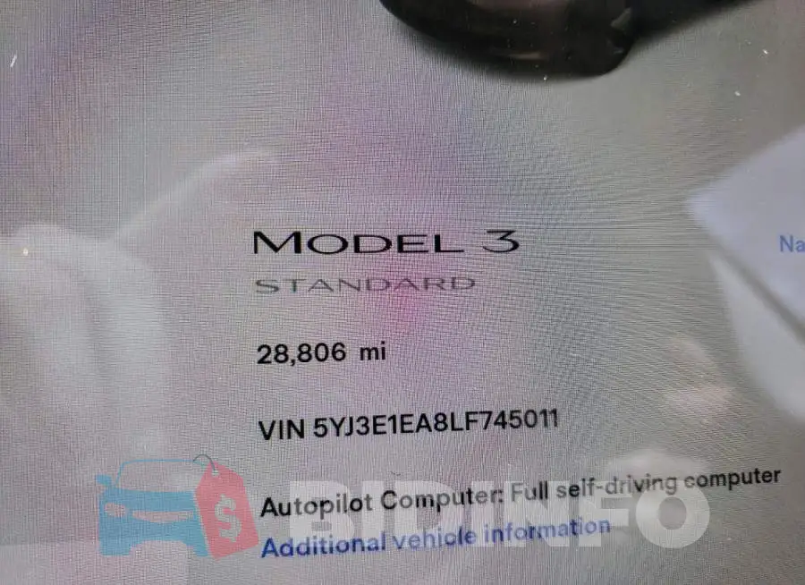 5YJ3E1EA8LF745011 Photo# 8