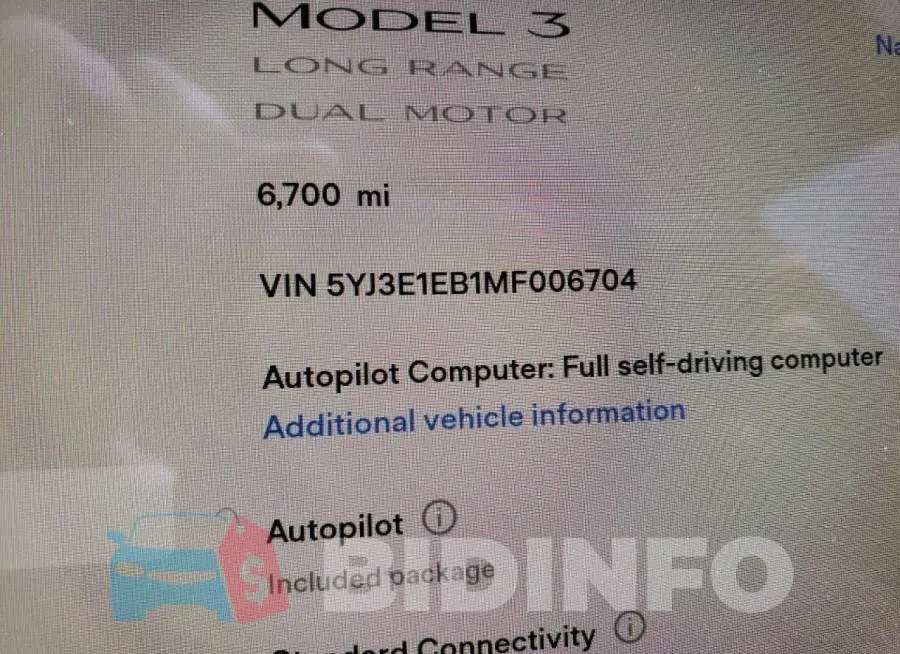 5YJ3E1EB1MF006704 Photo# 8