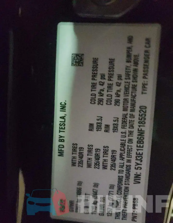 5YJ3E1EB6NF185520 Photo# 10