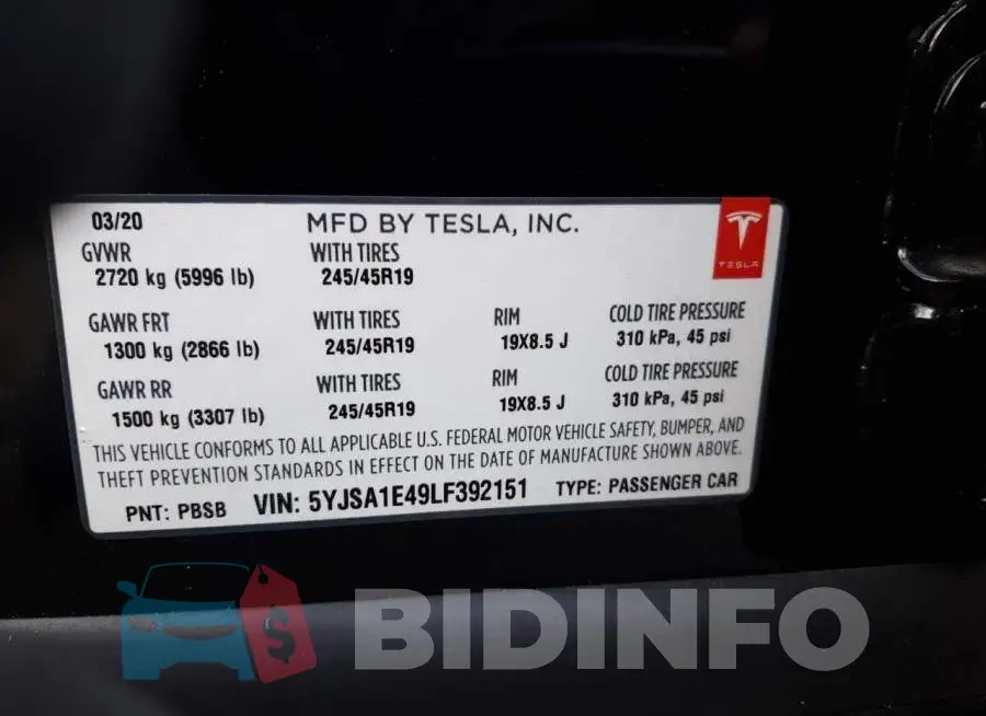 5YJSA1E49LF392151 Photo# 10