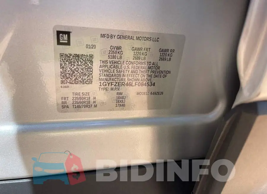 1GYFZER46LF084534 Photo# 10
