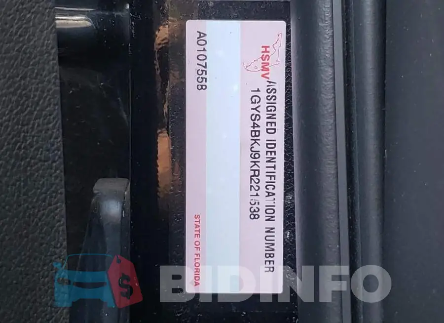 1GYS4BKJ9KR221538 Photo# 10