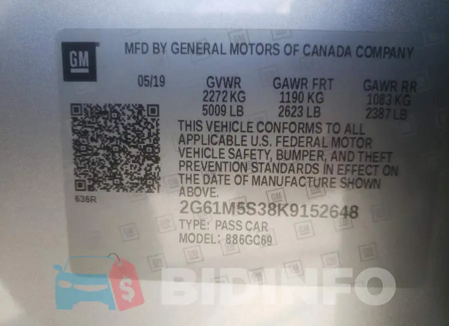 2G61M5S38K9152648 Photo# 10