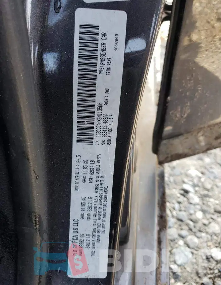 1C3CCCABXGN113560 Photo# 10