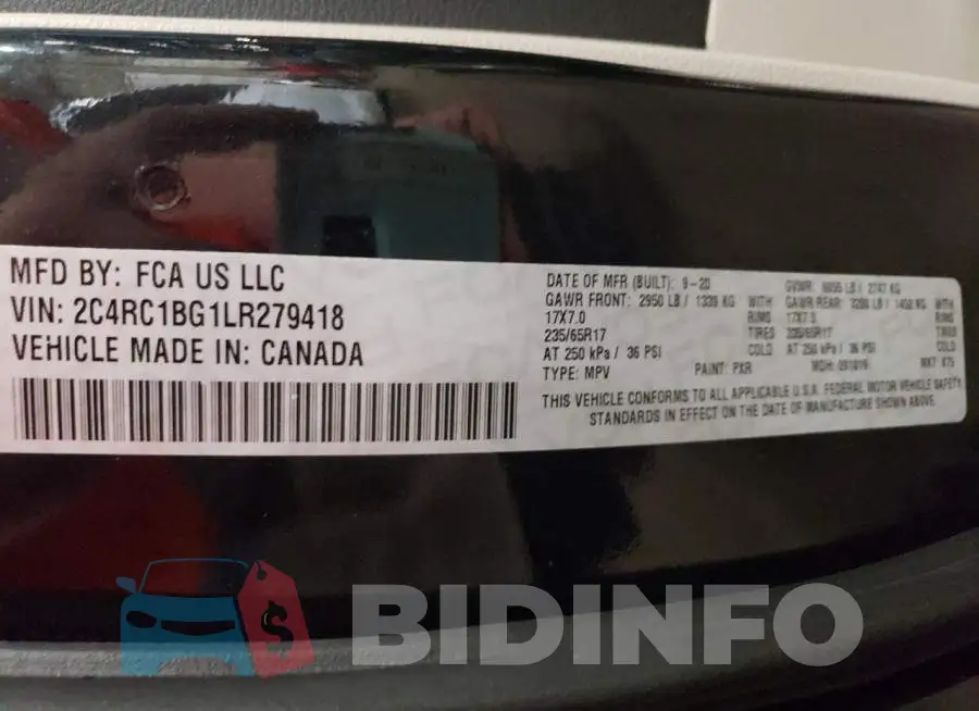 2C4RC1BG1LR279418 Photo# 10