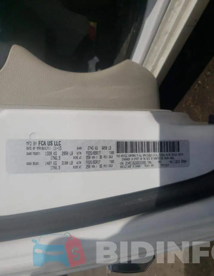 2C4RC1BG3GR231893 Photo# 10