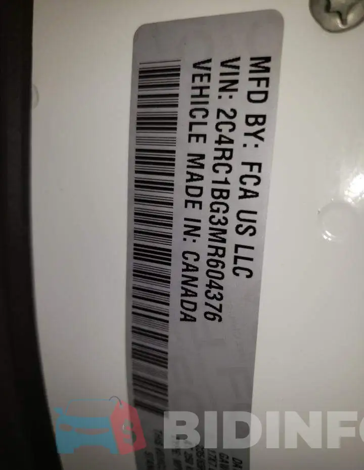 2C4RC1BG3MR604376 Photo# 10
