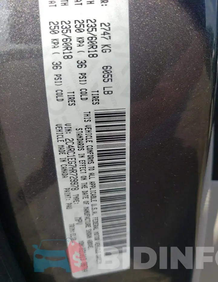 2C4RC1EG7HR729978 Photo# 10