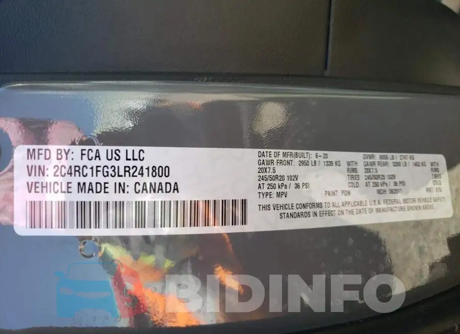 2C4RC1FG3LR241800 Photo# 10
