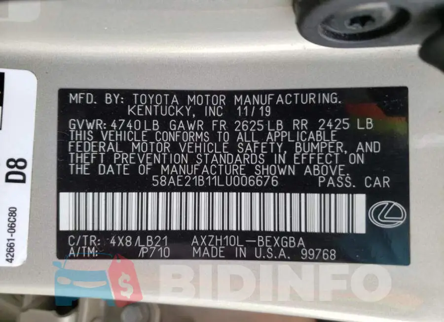 58AE21B11LU006676 Photo# 10