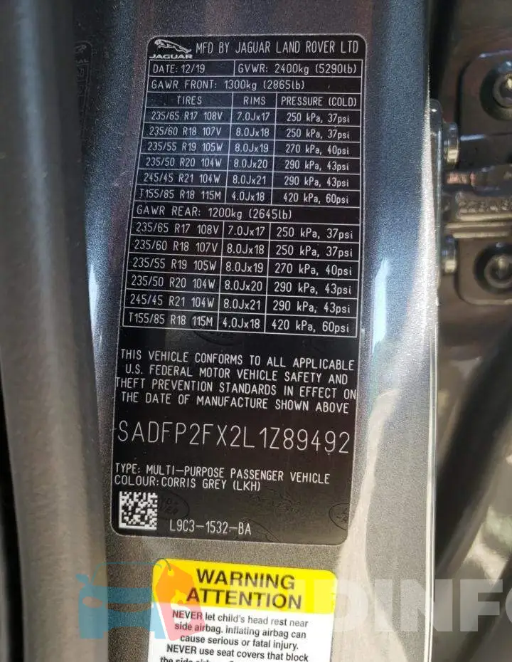 SADFP2FX2L1Z89492 Photo# 10