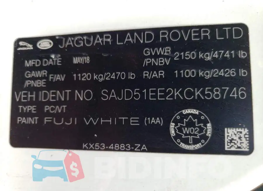 SAJD51EE2KCK58746 Photo# 10