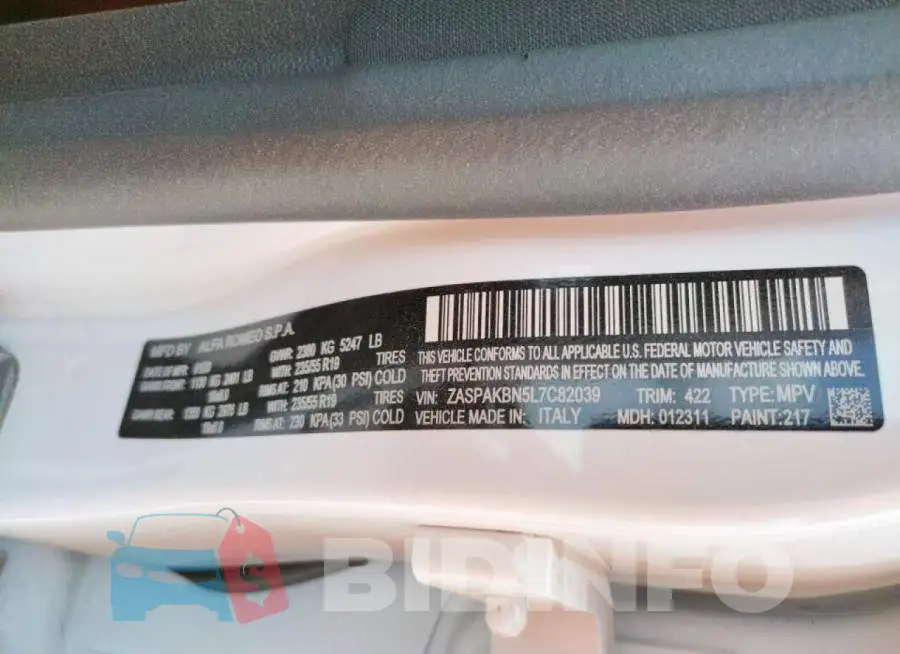 ZASPAKBN5L7C82039 Photo# 10