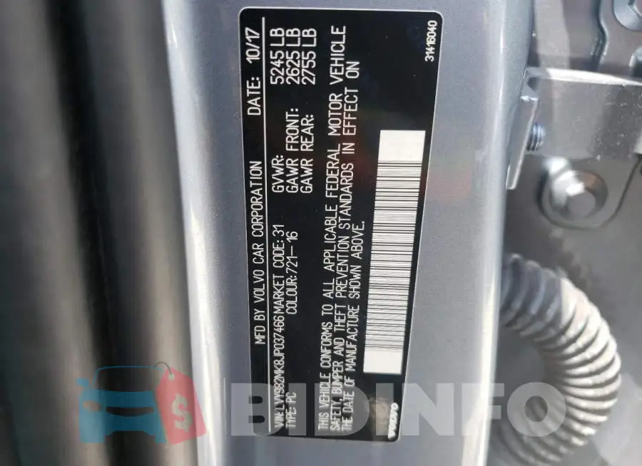LVY982MK8JP037466 Photo# 10