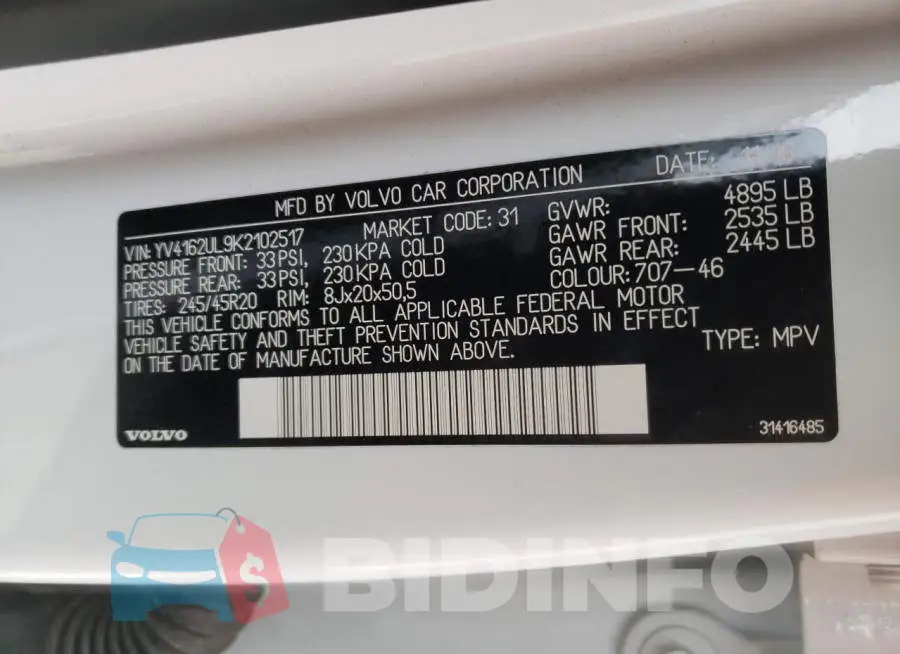 YV4162UL9K2102517 Photo# 10