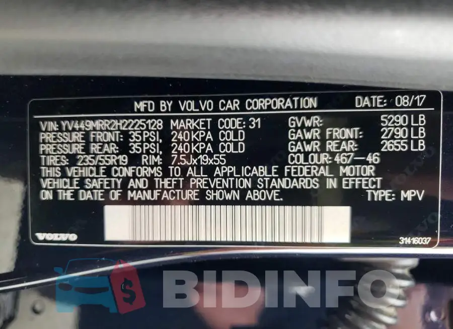 YV449MRR2H2225128 Photo# 10